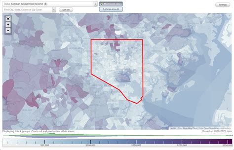 Baltimore Maryland Md Income Map Earnings Map And Wages Data