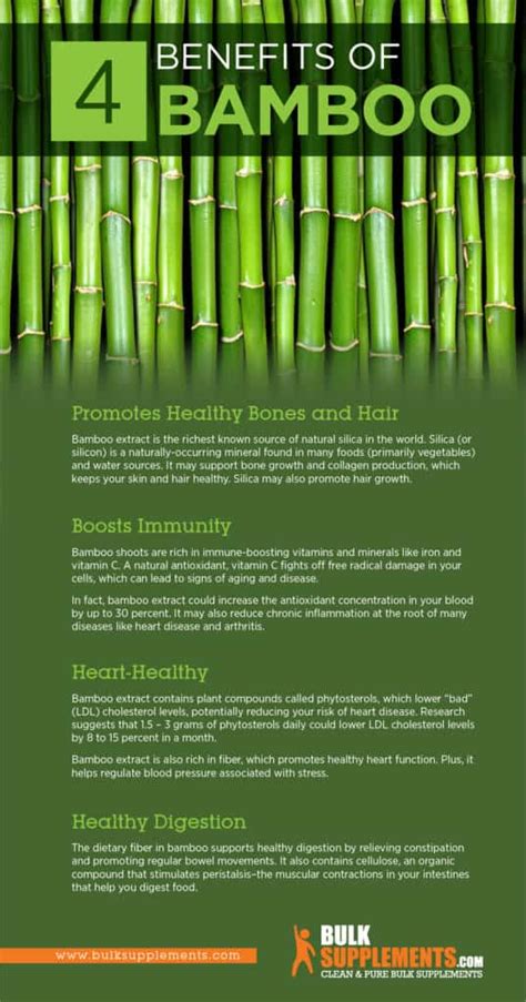 Bamboo Extract Benefits Side Effects And Dosage