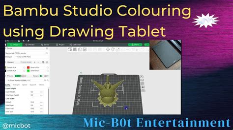 Bambu Studio Colouring With Drawing Tablet Featuring Mimikyu 3D Model