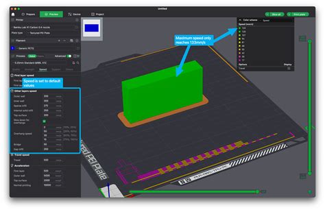 Bambuu Studio Print Speed Explained