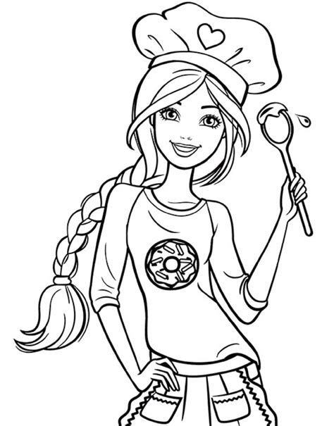 Barbie Coloring Pages Printable Coloring Home