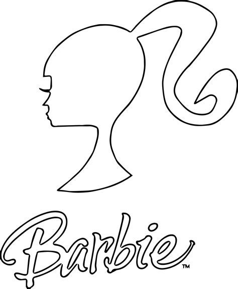 Barbie Logo Coloring Pages