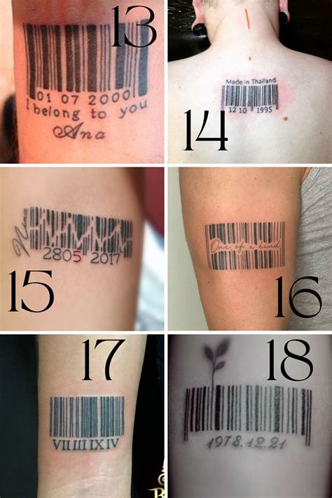 Unique Barcode Tattoo Designs and Their Hidden Meanings