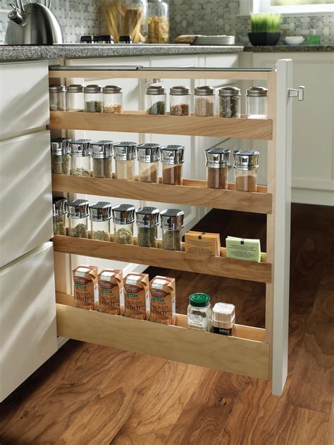 Base Pull Out Spice Rack Medallion At Menards Cabinets