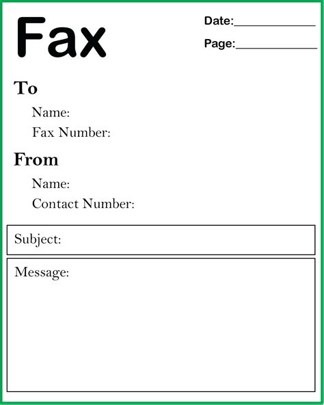 Basic Fax Cover Sheet Free Printable Printable Form Templates And Letter Images And Photos Finder