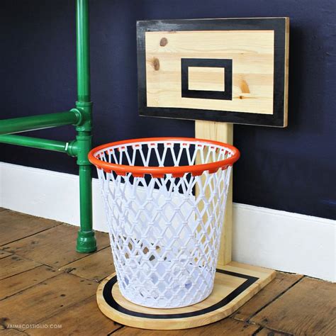 Basketball Hoop Trash Can