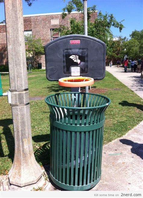 Basketball Trash Can Ftw Cool Trash Cans Pinterest Basketball