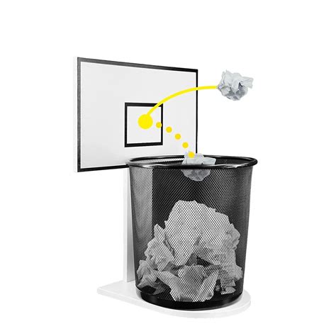 Basketball Trash Can Wastepaper Bin Trashcans Wastebasket Hoop