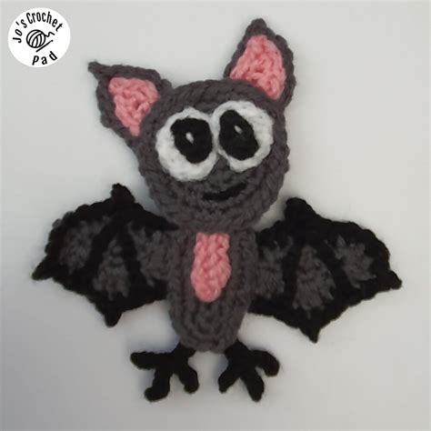 Bat Applique Embellishment Crochet Pattern Crochet Pattern By Jo S