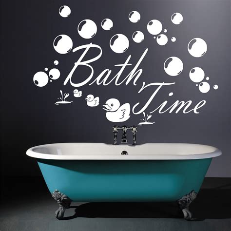 Bath Time Wall Art Sticker Looks Great In The Bathroom Great Fun