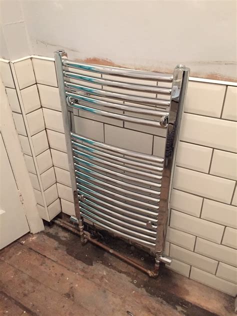 Bathroom Makeover Fitting A Towel Radiator Kezzabeth Diy Amp Renovation Blog