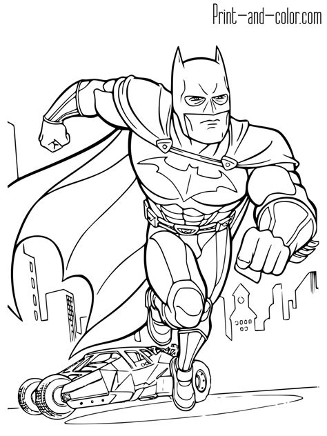 Batman Coloring Pages Print And Color Com