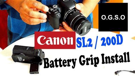 Battery Grip For Canon Eos Rebel Sl3 Sl2 New Canon Eos 250D 200D