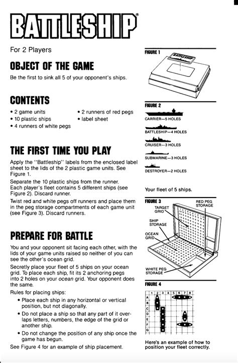 Battleship Board Game Review Rules Instructions