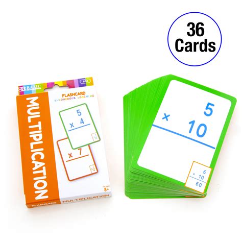 Bazic Multiplication Flash Cards 36 Pack Bazic Products