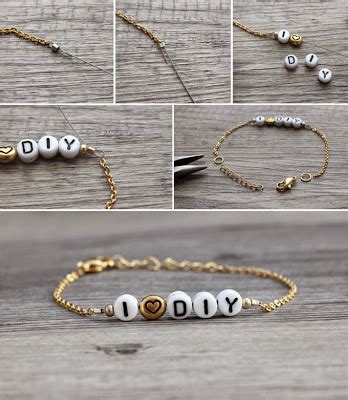 Beader Garden Make Bracelet Using Alphabet Beads