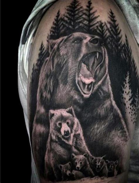 Bear Family Tattoo Bear Tattoo Designs Family Tattoo Designs Nature