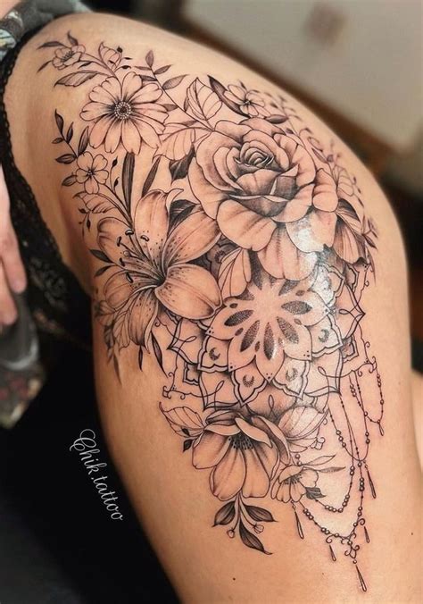 Beautiful And Elegant Hip Tattoos For Women