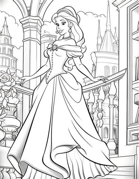 Beautiful Disney Princess Coloring Pages Coloring Pages