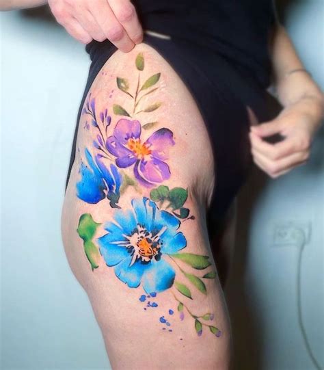 Beautiful Flower Flower Hip Tattoos Hip Tattoos For Girls Hip Tattoo