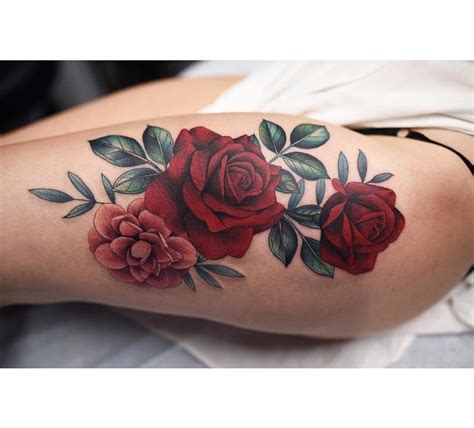 Beautiful Red Rose Tattoo Ideas For A Bold Statement