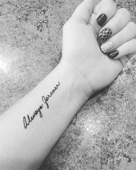 Beautiful Script Pretty Hand Tattoos Small Wrist Tattoos Writing