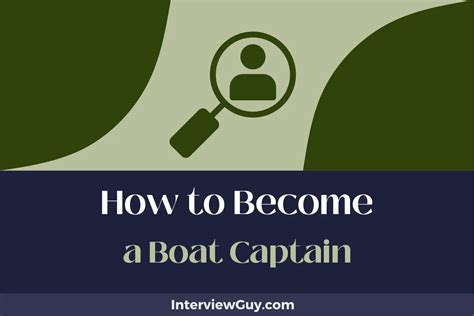 Become A Boat Captain Step By Step Career Guide