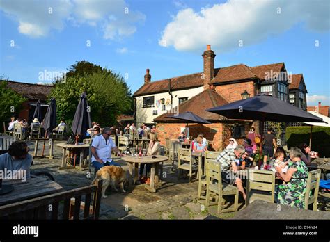 Beer Garden At Amp 39 The Royal Standard Of England Amp 39 Pub Forty Green Beaconsfield Buckinghamshire