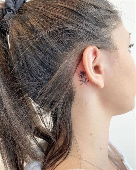 Behind Ear Tattoos Tatuajes En La Oreja Tatuaje De Oreja Tatuaje Detr S De La Oreja