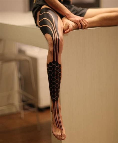 Best Abstract Tattoo Ideas On Legs