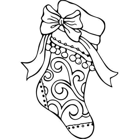 Best Christmas Stocking Coloring Pages Printable Stocking Templates