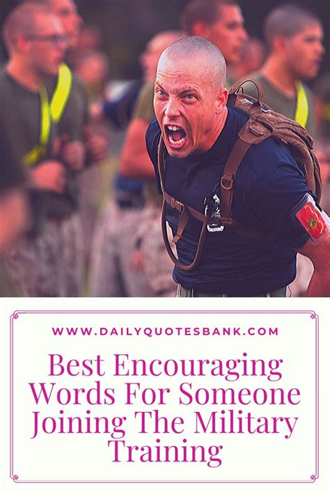 Best Encouraging Words For Someone Joining The Military Motivational