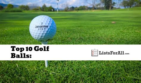 Best Golf Balls The Top 10 List Listsforall Com