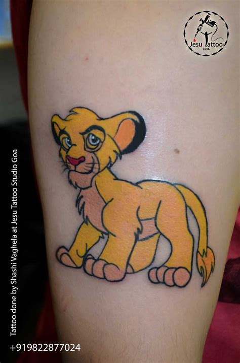 Best Lion King Simba Tattoo Jesu Tattoo Studio Goa