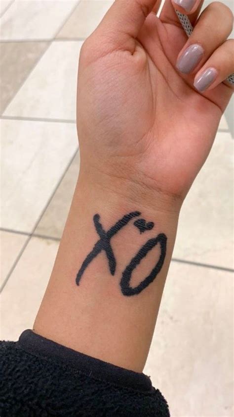 Weeknd XO Tattoo Designs and Ideas