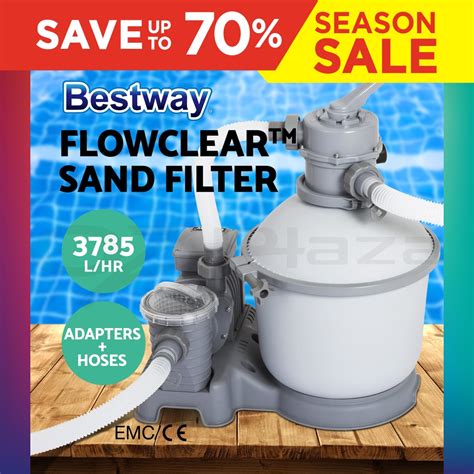 Bestway 1000Gph Flowclear Sand Filter Swimming Above Ground Pool