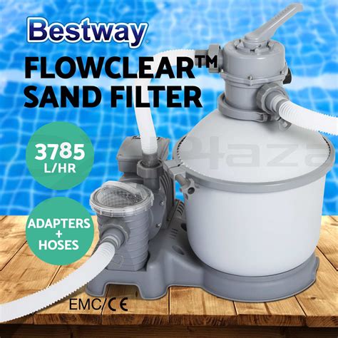 Bestway Flowclear Filter Pump Sand Filter Pool Vacuum Cleaner Swimming