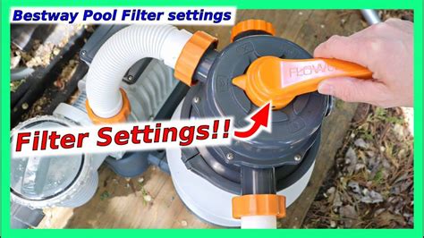 Bestway Flowclear Sand Filter Settings