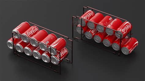 Beverage Can Dispenser Copper With Cocacola 3D Model 39 3Ds Blend