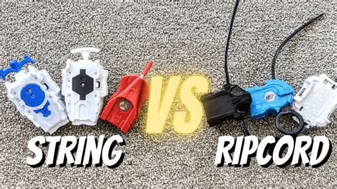 Beyblade String Launchers Vs Rip Cord Launchers Youtube