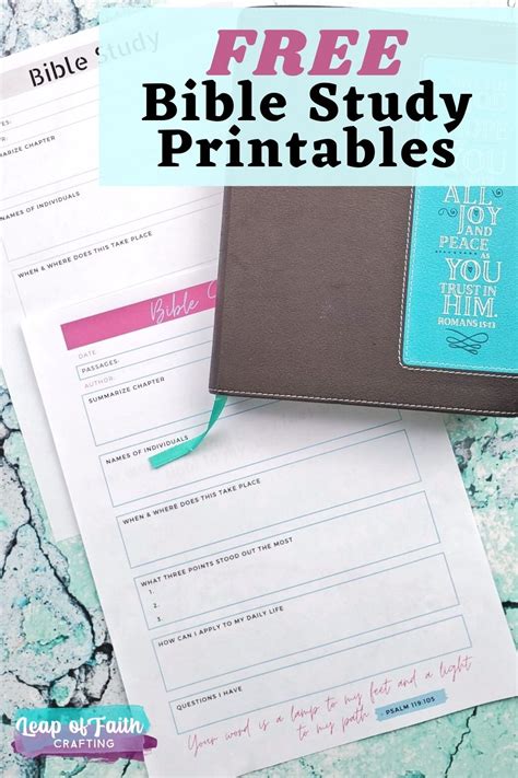 10 Bible Study Printables to Deepen Your Faith