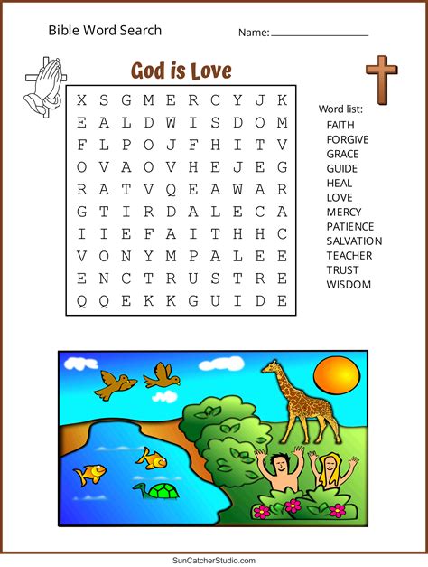 Bible Word Search Free Printable Christian Puzzles Diy Projects