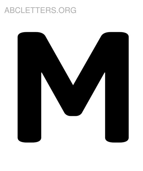 Big Letter M Printable