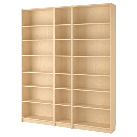 Billy Bookcase Combination Crn Solution Birch Veneer Ikea Ikea