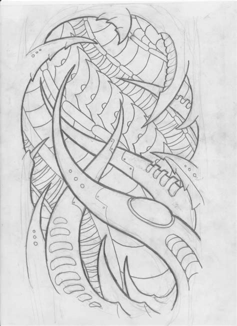 Bio 1 By Visualvortex On Deviantart Biomechanical Tattoo Design Biomechanical Tattoo Bio