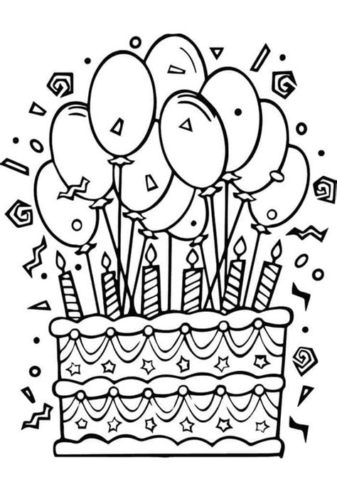 Birthday Coloring Pages Coloring Pages To Print