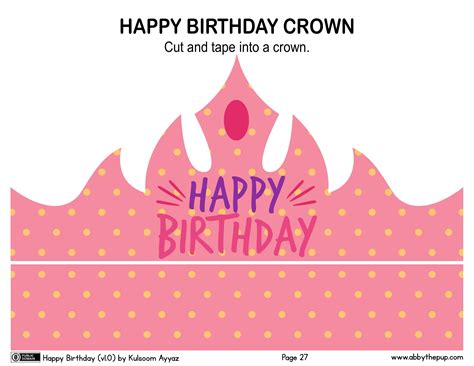 5 Free Birthday Crown Printables to Download