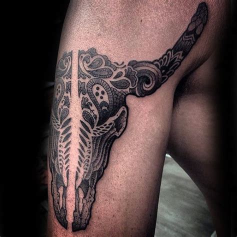 Bison Skull Tattoo