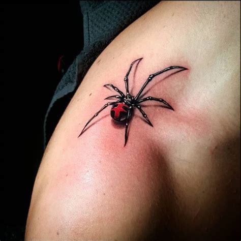 8 Black Widow Spider Tattoo Designs You'll Love