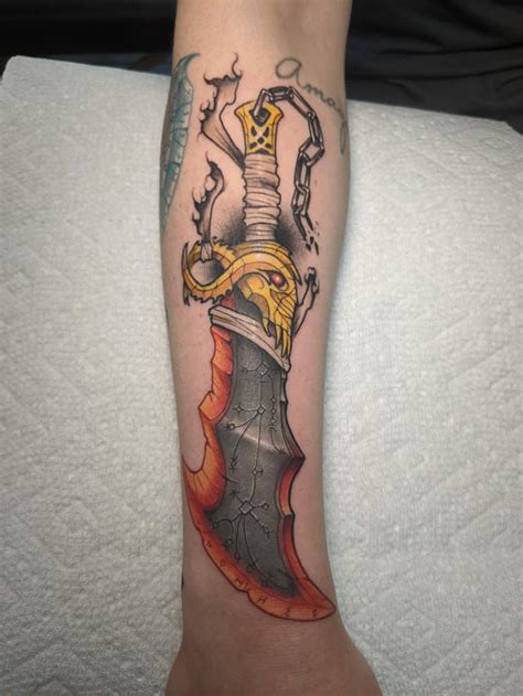 Blade Chaos Done By Tyler Nguyen Out Of My Little Needle Tattoos